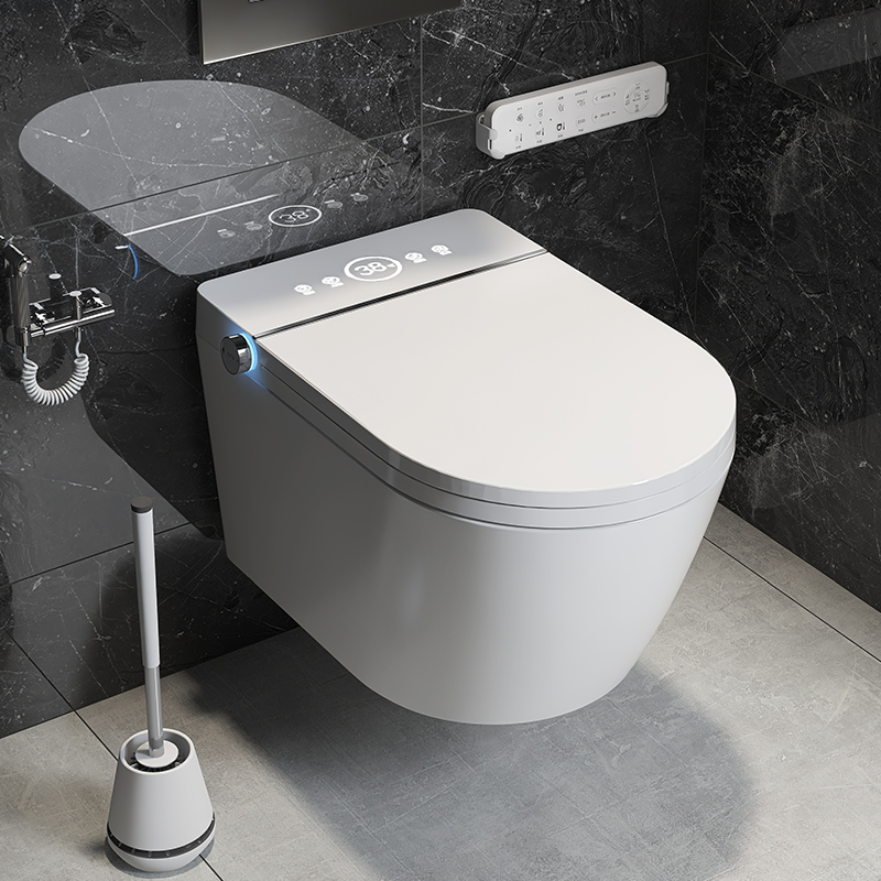 Back to Wall P-trap Intelligent Electric Bidet Bathroom Hidden Water tank