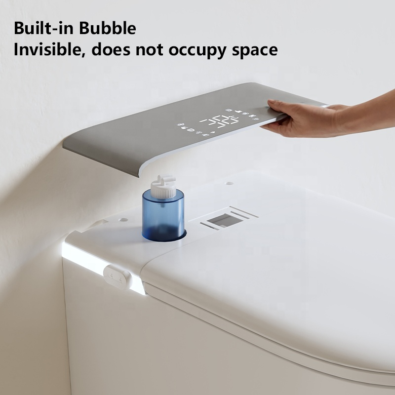 Rimless Smart Toilet Bidet Wall Mounted Self Cleaning P Trap Suspended WC Intelligent