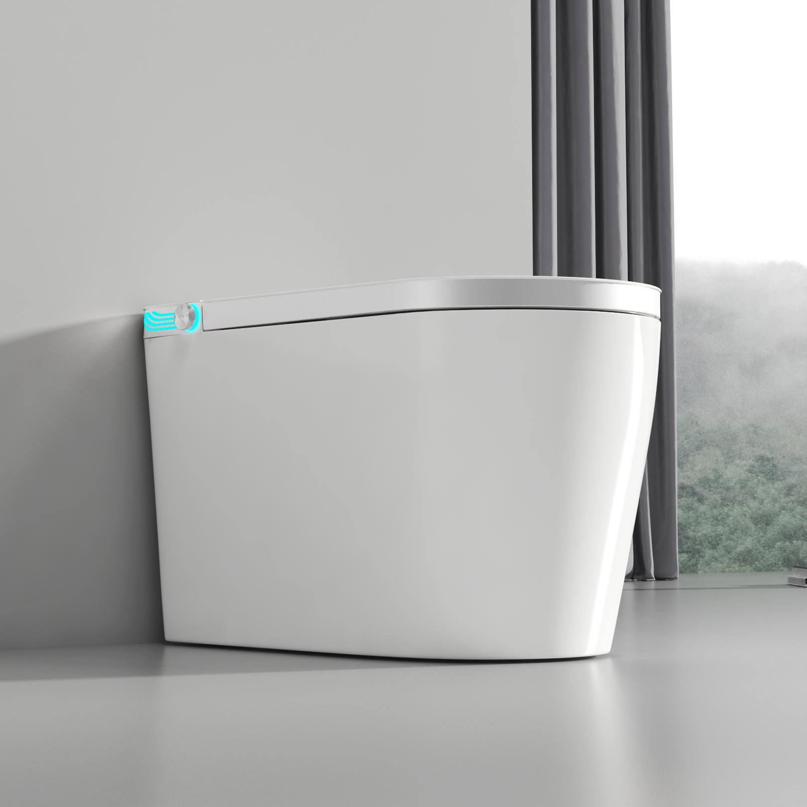 Floor-Mounted Toilet System with Eco-Conscious Build Innovative Functionalit