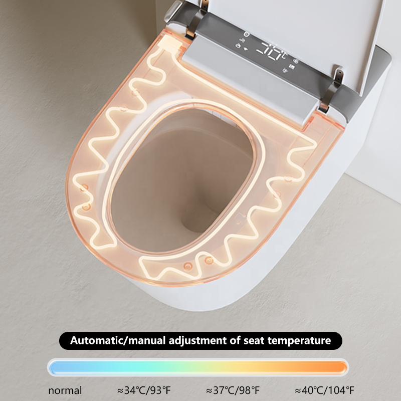 Rimless Smart Toilet Bidet Wall Mounted Self Cleaning P Trap Suspended WC Intelligent