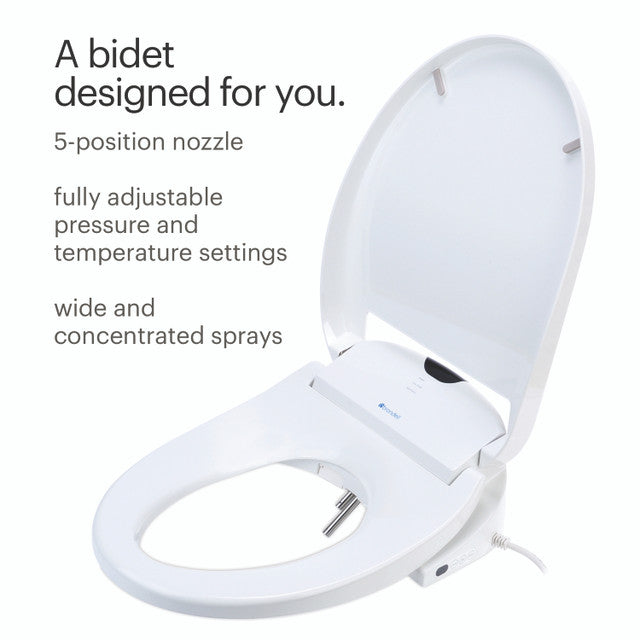Brondell Swash 1000 Luxury Bidet Toilet Seat with Remote Control