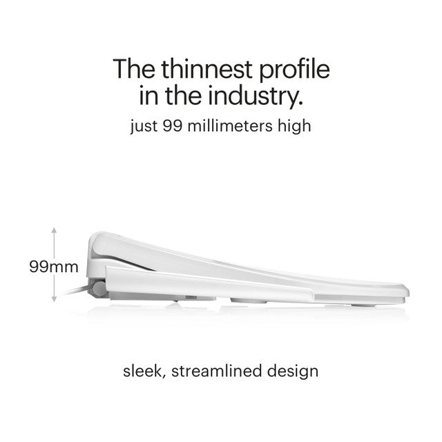 Brondell Swash Thinline T22 Luxury Bidet Toilet Seat with Side Arm Control