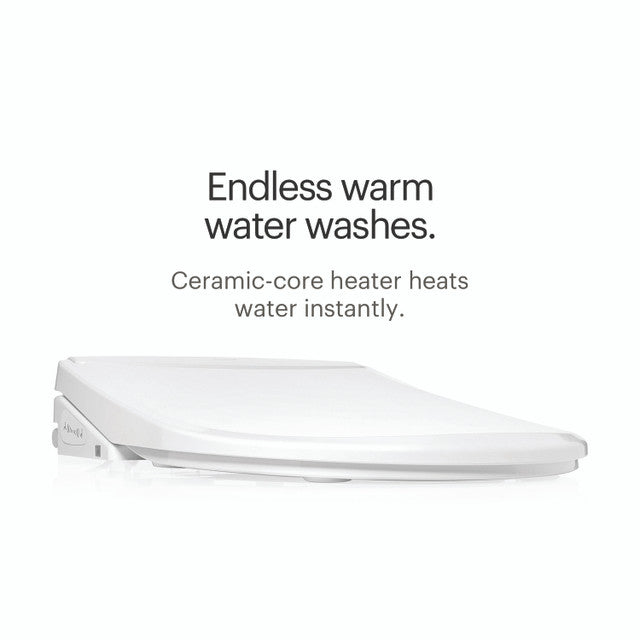 Brondell Swash Thinline T44 Luxury Bidet Toilet Seat with Remote Control