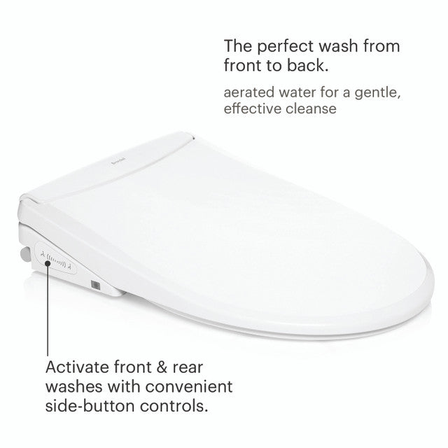 Brondell Swash Thinline T44 Luxury Bidet Toilet Seat with Remote Control