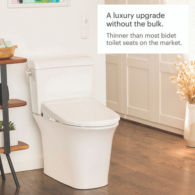 Brondell Swash Thinline T44 Luxury Bidet Toilet Seat with Remote Control