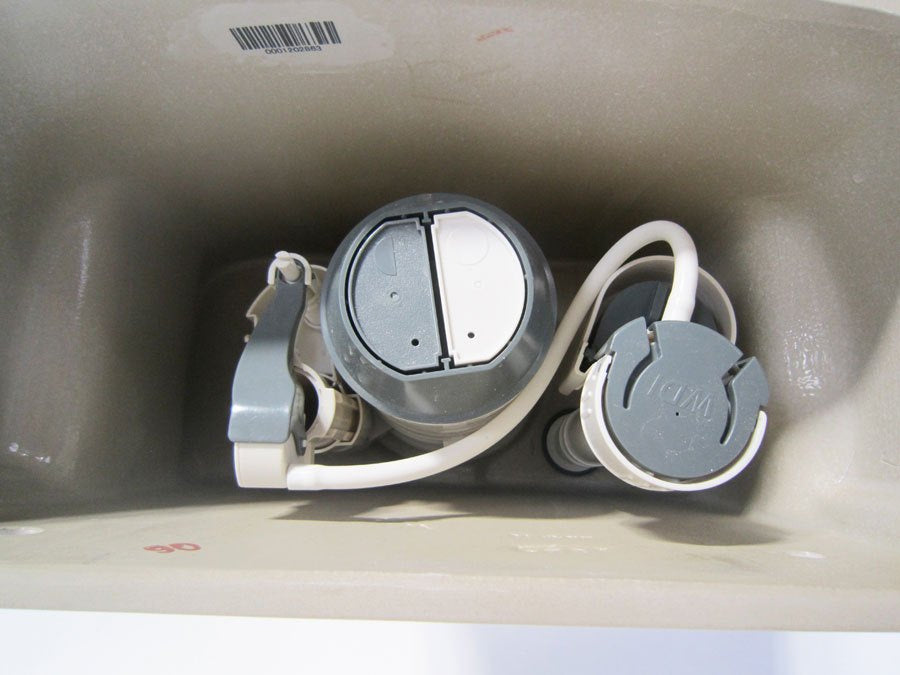 EAGO TB346 Elongated One Piece Dual Flush High Efficiency Low Flush White Toilet