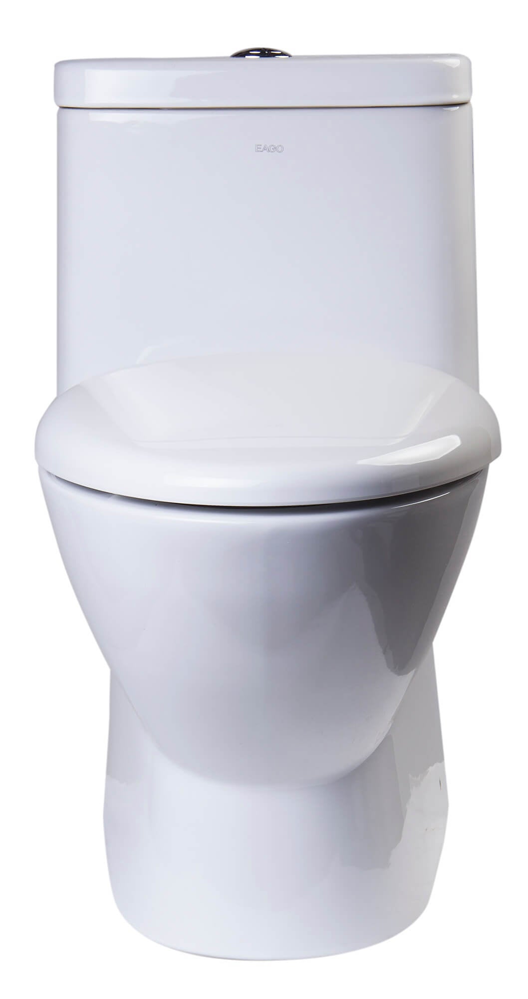 EAGO TB346 Elongated One Piece Dual Flush High Efficiency Low Flush White Toilet
