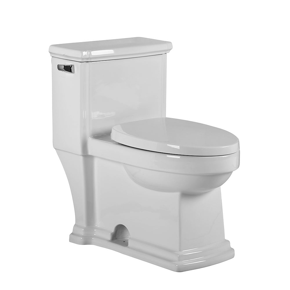 Whitehaus WHMFL221-EB Magic Flush Eco-Friendly One Piece Single Flush Toilet With Elongated Bowl