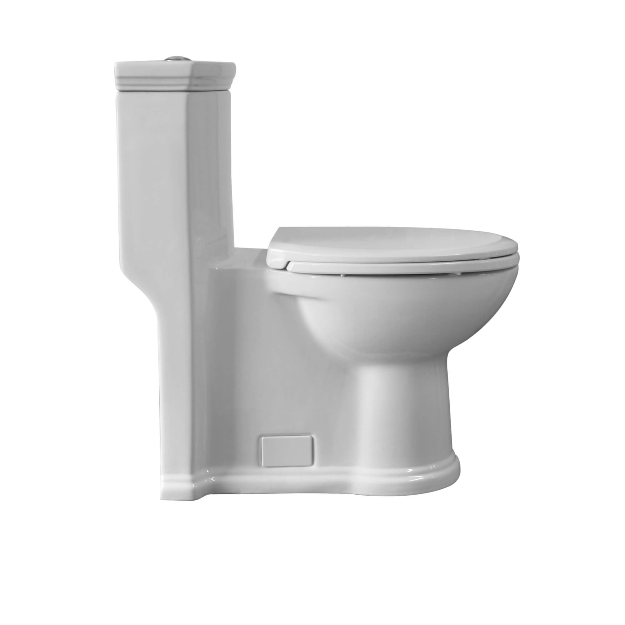 Whitehaus WHMFL3364-EB Magic Flush White One Piece Toilet