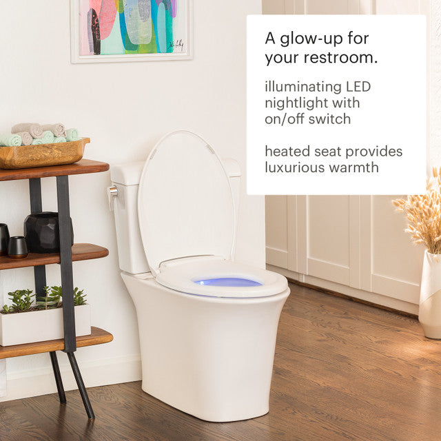 Brondell LumaWarm Heated Toilet Seat with Nightlight