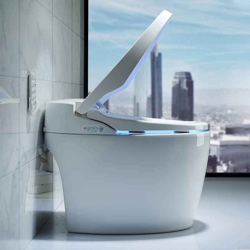Intelligent Smart Toilet with Heated Elongated Seat, Auto Flush Technology