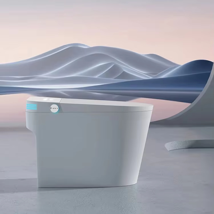 Modern Smart Toilet Ceramic Body Remote Control Seat Heating Automatic Flush