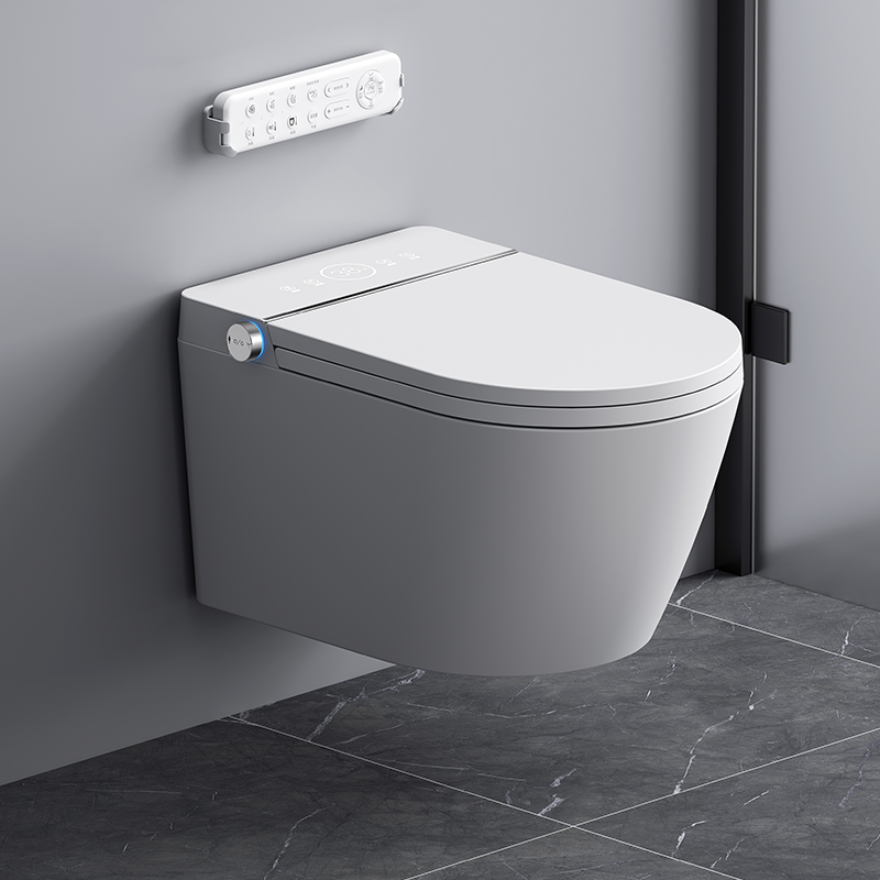 Back to Wall P-trap Intelligent Electric Bidet Bathroom Hidden Water tank