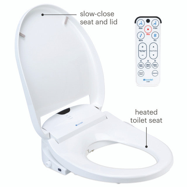 Brondell Swash 1000 Luxury Bidet Toilet Seat with Remote Control