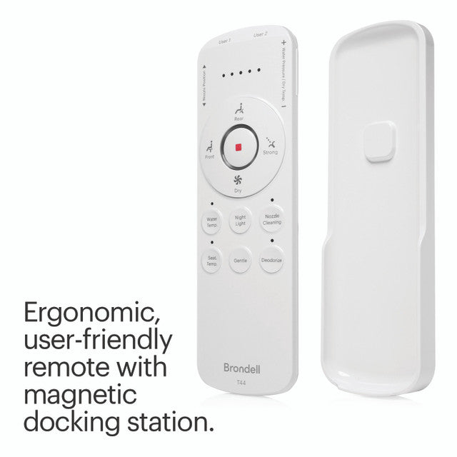 Brondell Swash Thinline T44 Luxury Bidet Toilet Seat with Remote Control