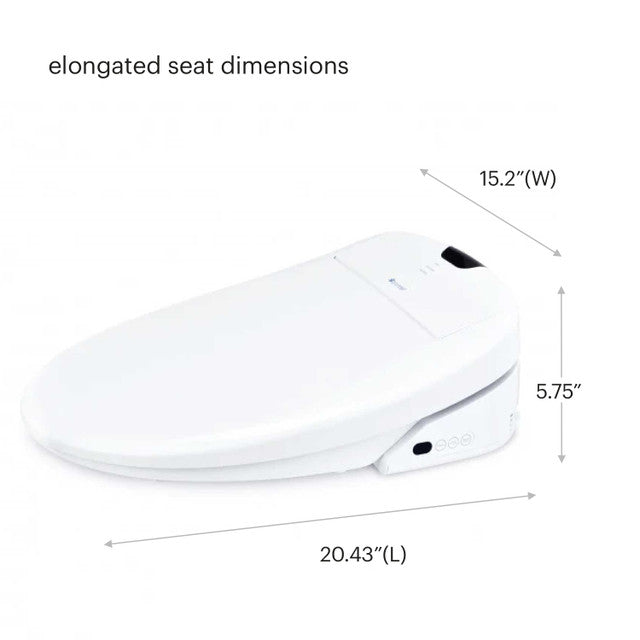Brondell Swash 1400 Luxury Bidet Toilet Seat with Remote Control