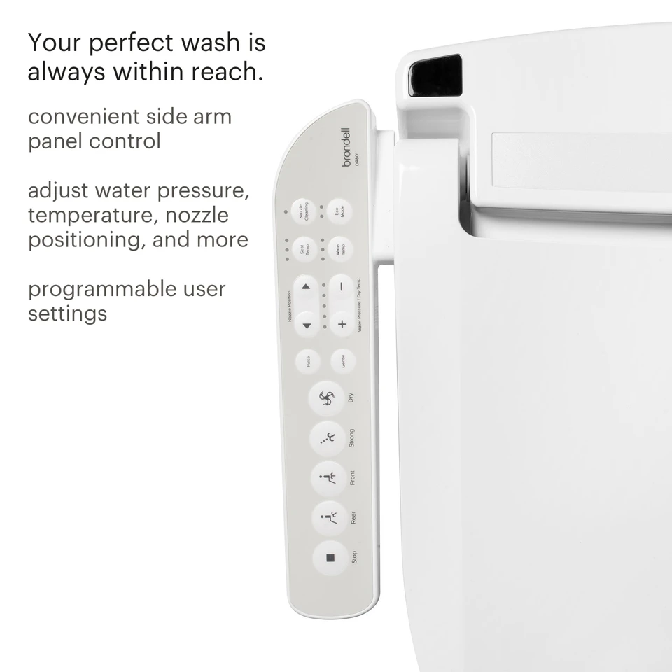 Swash DR801 Advanced Bidet Toilet Seat with Side Arm Control