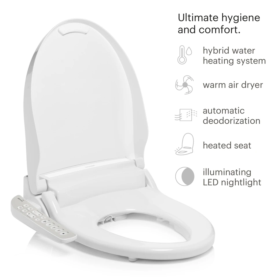 Swash DR801 Advanced Bidet Toilet Seat with Side Arm Control