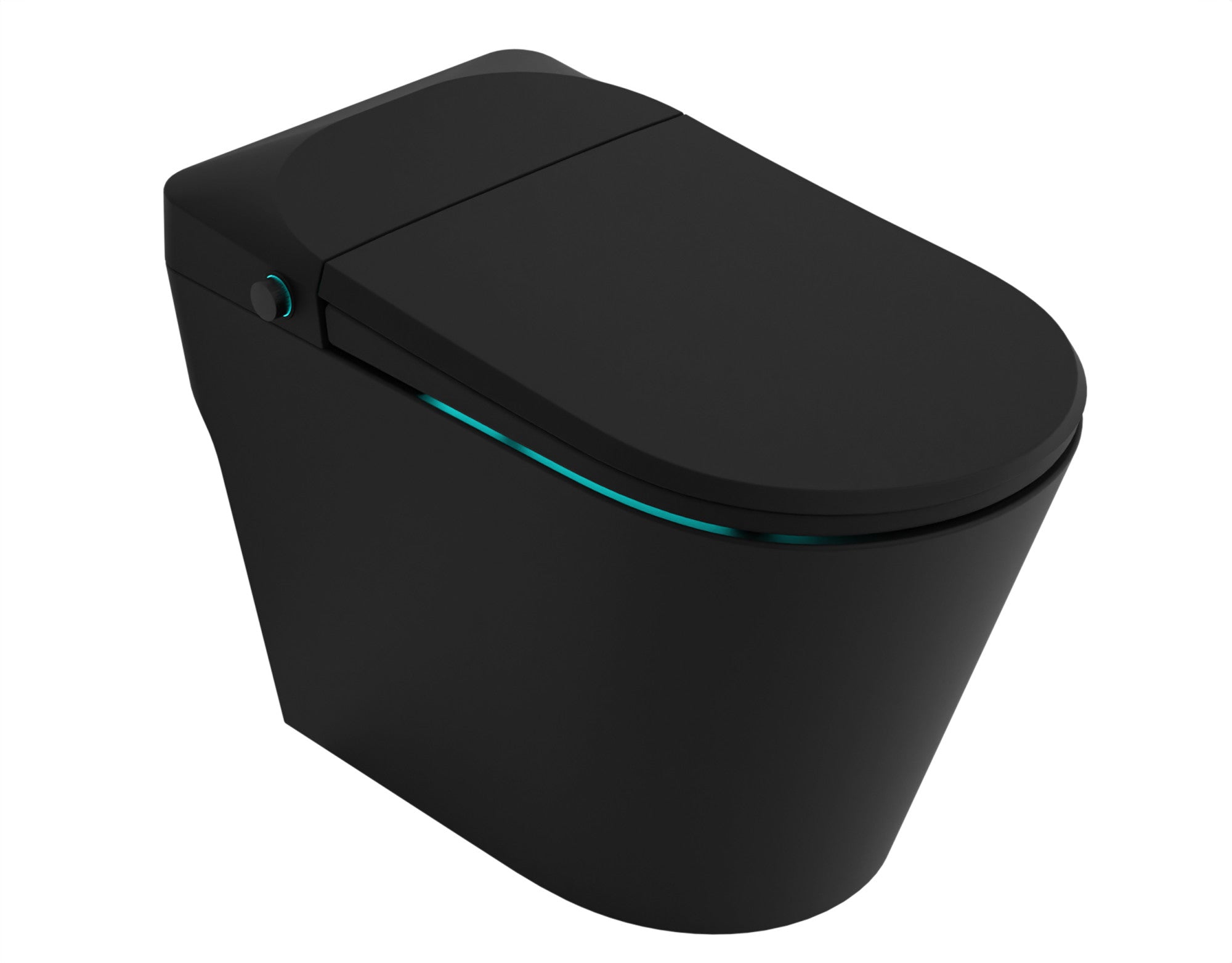 ANZZI ENVO Echo Smart Bidet Toilet (1.28 GPF), Elongated, Touchless Operation (Motion/Foot Sensor, Voice/Wi-Fi), UV Nozzle Sterilization, and Deodorizer