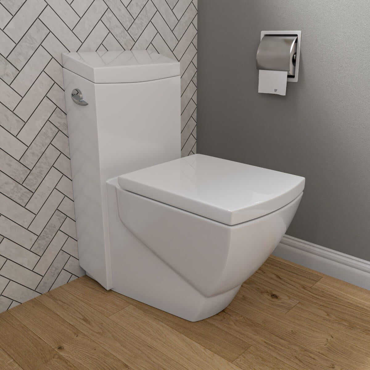 EAGO TB336 Modern One Piece High Efficiency Low Flush Eco Friendly Toilet
