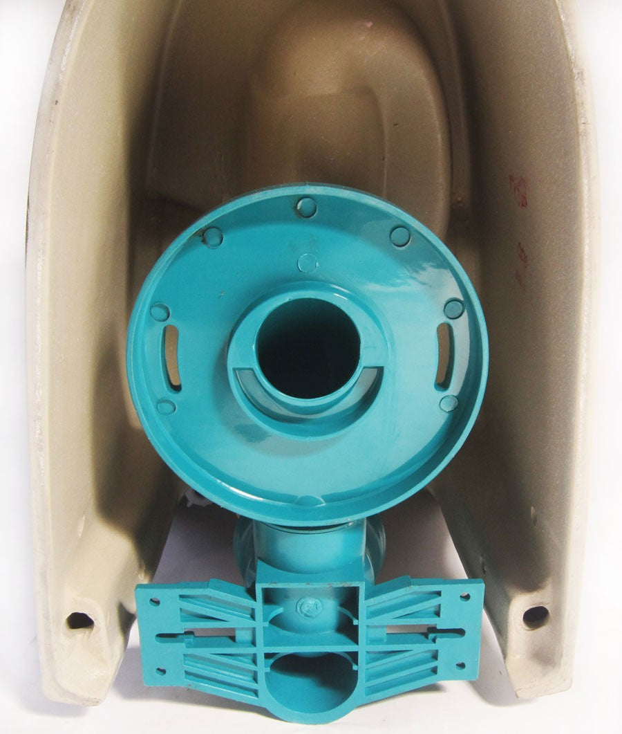 EAGO TB346 Elongated One Piece Dual Flush High Efficiency Low Flush White Toilet