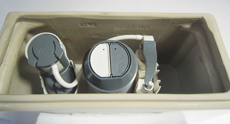 EAGO TB351 One Piece Dual Flush High Efficiency Low Flush White Toilet