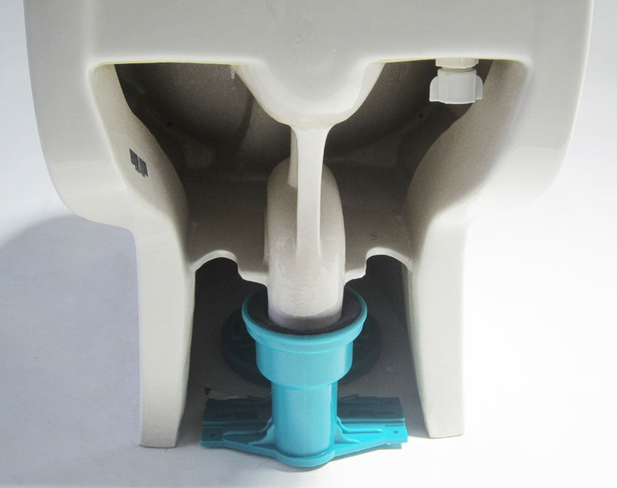 EAGO TB351 One Piece Dual Flush High Efficiency Low Flush White Toilet