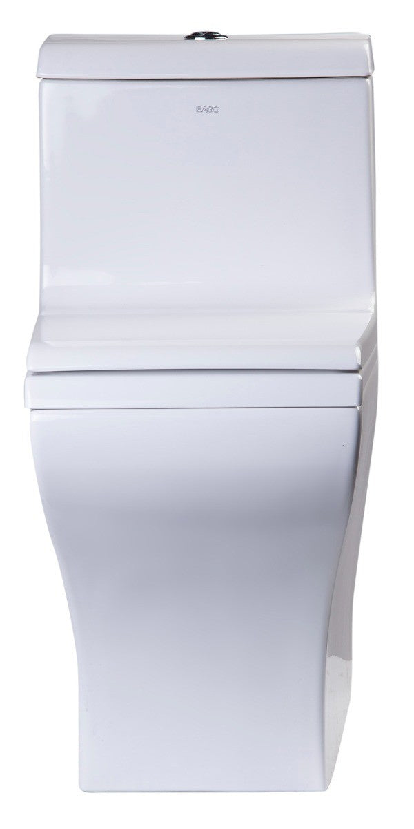 EAGO TB356 White Dual Flush High Efficiency Low Flush Eco-Friendly Toilet