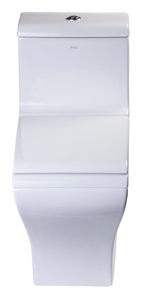 EAGO TB356 White Dual Flush High Efficiency Low Flush Eco-Friendly Toilet