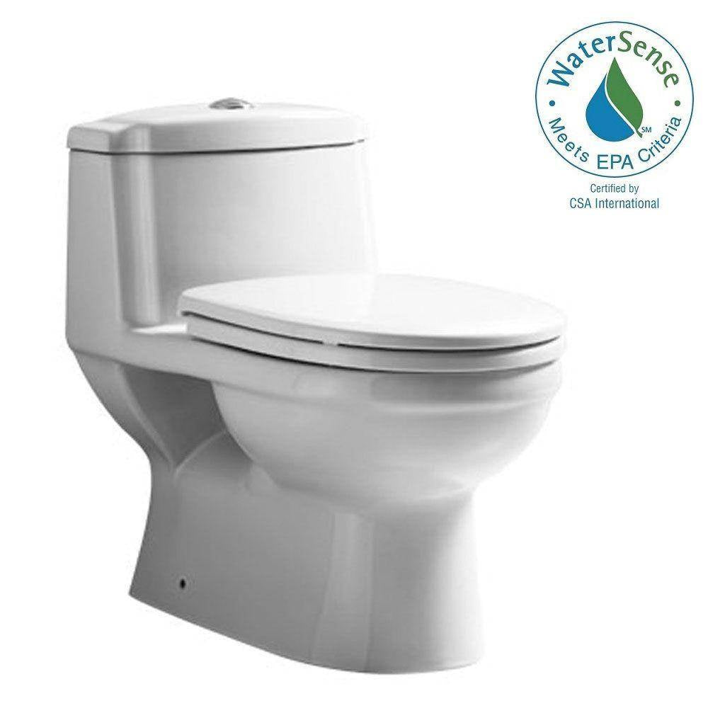 Whitehaus WHMFL3222-EB Magic Flush Eco-Friendly One Piece Toilet