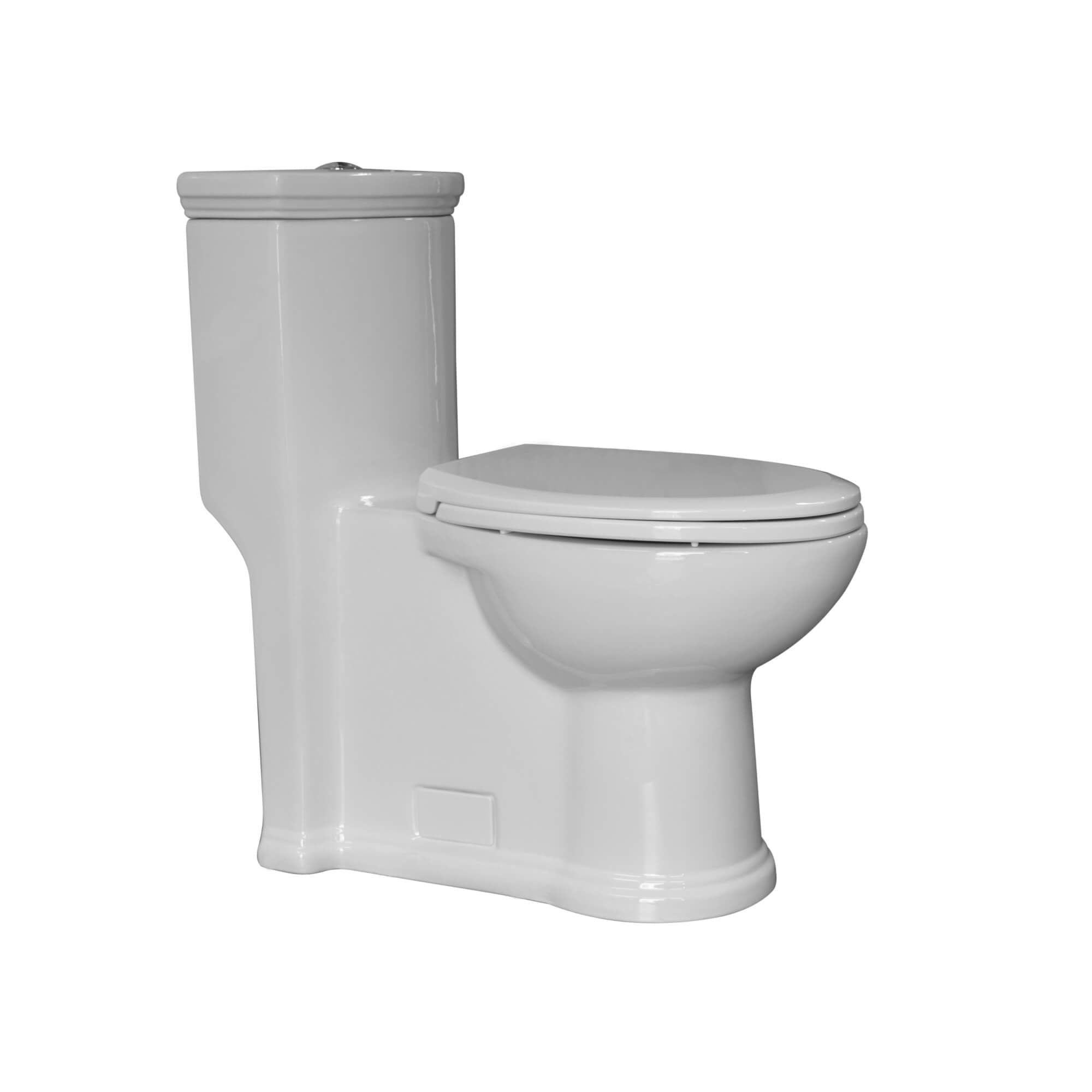 Whitehaus WHMFL3364-EB Magic Flush White One Piece Toilet